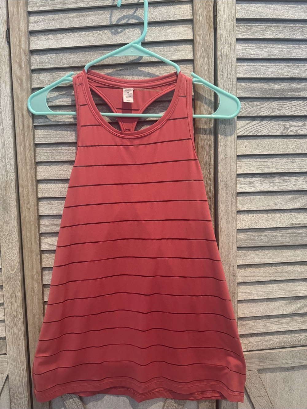 Athleta Women’s Stripe high mesh Chi Racerback Tank size XS